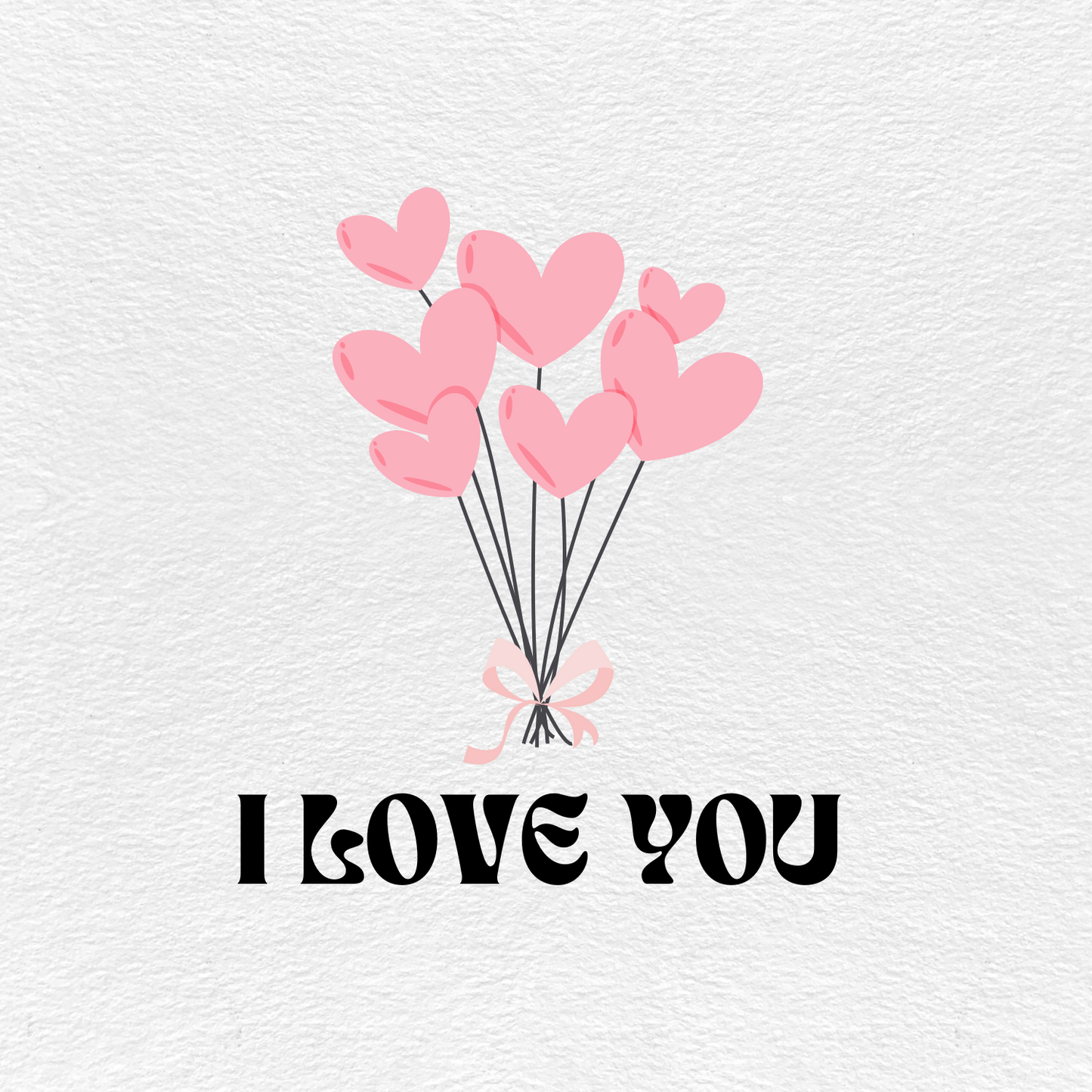 Cartão "I LOVE YOU"