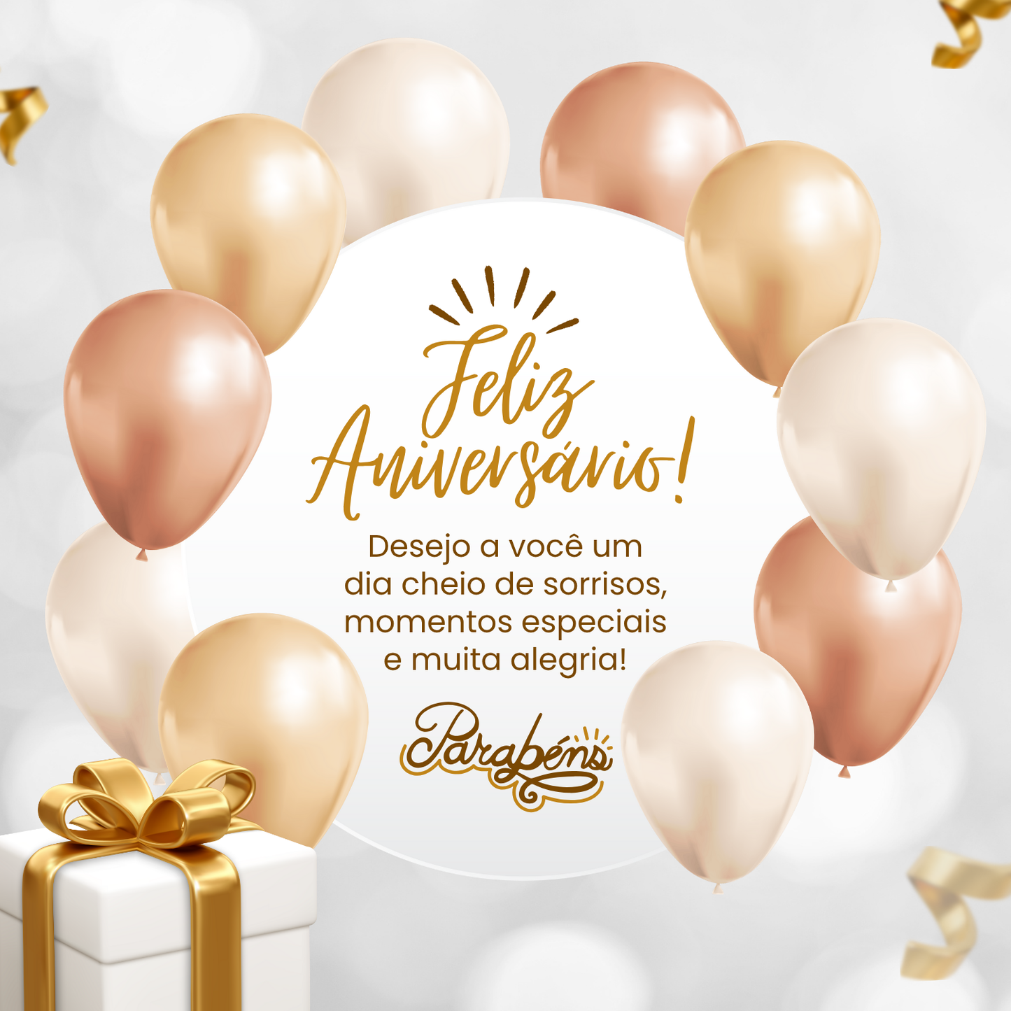 Cartão "FELIZ ANIVERSÁRIO"