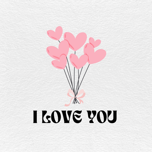 Cartão "I LOVE YOU"