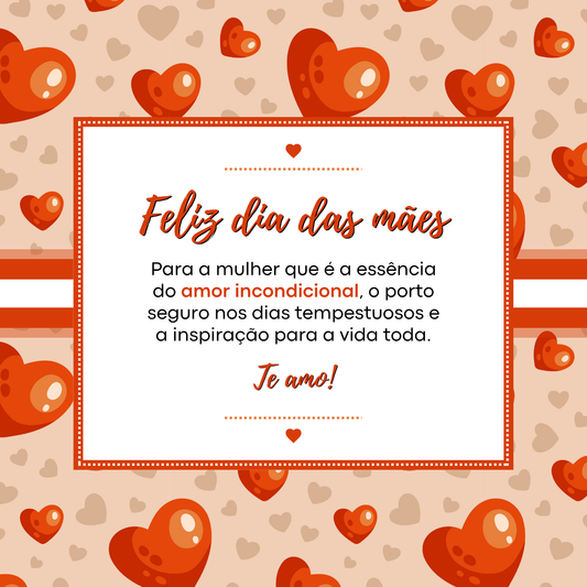 Cartão "FELIZ DIA DAS MÃES"