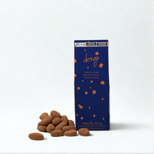 Pepitas Pó de Cacau com Chocolate – 150g | Dengo