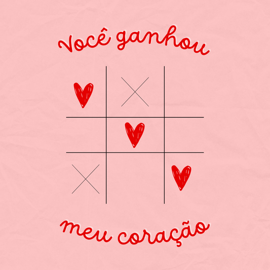 Cartão "VOCÊ GANHOU MEU CORAÇÃO"