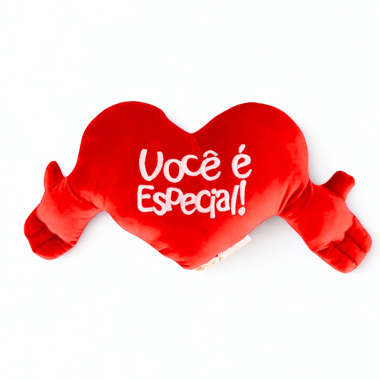 Almofada Coração de Pelúcia 20cm (Cópia)
