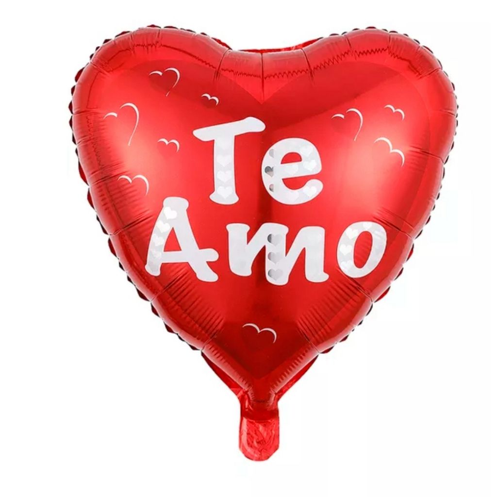BALÃO DE CORAÇÃO VERMELHO 22CM TE AMO