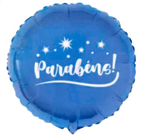 BALÃO 'PARABÉNS AZUL"