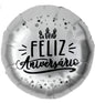 BALÃO 'FELIZ ANIVERSÁRIO PRATA"