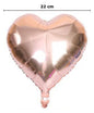 BALÃO DE CORAÇÃO ROSE GOLD 22CM