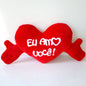 Almofada Coração de Pelúcia 30cm