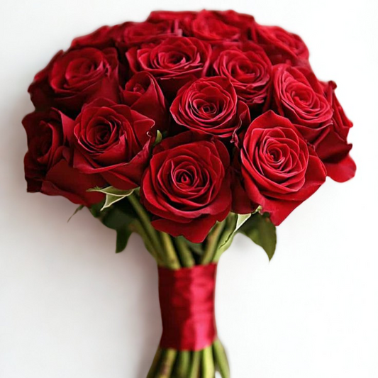 Buquê com 20 Rosas Colombianas Vermelhas